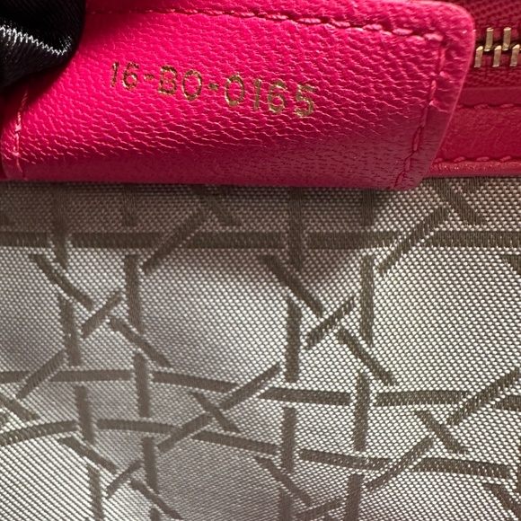 Large Lady Dior Pink Lambskin Handbag - Picture 3 of 11